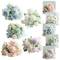 【Hot Sale】Lssam Artificial Peonies Bouquet, Silk Fake Flowers for Vase, Realistic Artificial Flower Arrangements for Wedding Centerpiece Home Decor Table Party