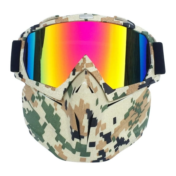 Hot Sale!Motorcycle Face Mask Full Face,Dirt Bike Goggles Motocross,ATV,Offroad,Riding Racing Windproof Goggles for Men Women,Full Face Mask Motorcycle Helmet