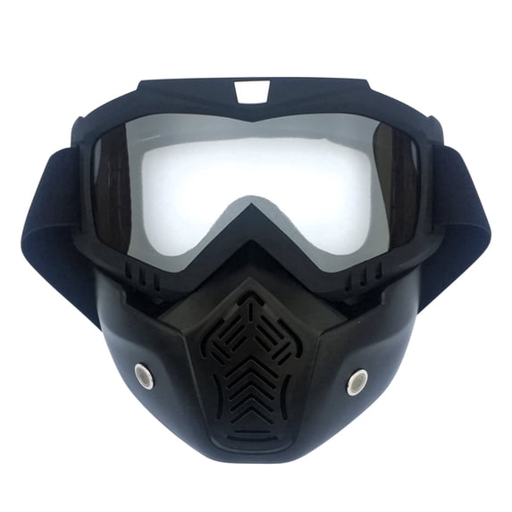 Motorcycle Face Mask Full Face,Dirt Bike Goggles Motocross,ATV,Offroad,Riding Racing Windproof Goggles for Men Women,7.4"x7.4" Full Face Mask Motorcycle Helmet