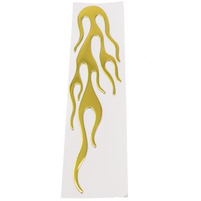 Hot Sale Newest Wholesale 3D Flame Decal Sticker 3D Flame Car Body Individualized Reflective Sticker Graphics Gold Fangkenuo
