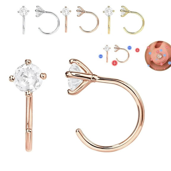 Hot Sale Now,Lymphatic Activity Earrings,Magnetic Acupuncture Earrings for Women,Zirconia Lymphatic Drainage Earrings for Wellness New Collection|Alloy,Gold