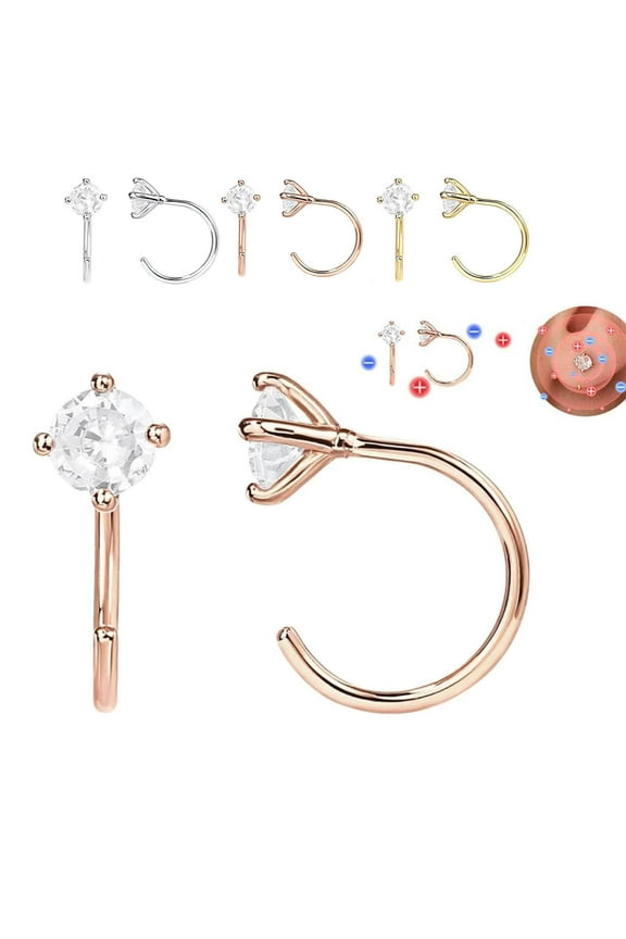 Hot Sale Now,Lymphatic Activity Earrings,Magnetic Acupuncture Earrings for Women,Zirconia Lymphatic Drainage Earrings for Wellness New Collection|Alloy,Gold