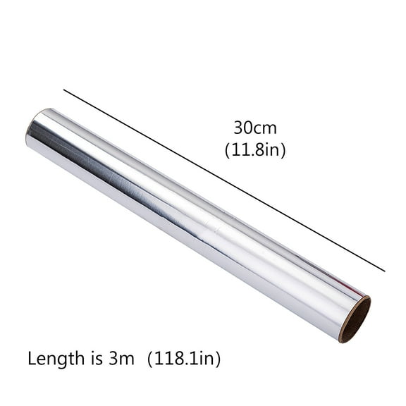 Hot Sale!Oimcto Disposable Thickened Baking Foil/Barbecue Paper,30Cm,3M,Thick Heavy Duty Household Aluminum Foil Roll Food Safe Foil Wrap Barbecue Tinfoil Kitchen Tools