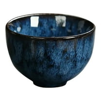 Hot Sale!Oimcto Kungfu Tea Cup in Dazzling Blue,Ceramic Teacup Kiln Transformed Tianmu Glaze Tea Cup Ceramic Tea Cup Single Cup Tea Set Tea Cup,Single Cup for Traditional Chinese Tea Ceremony