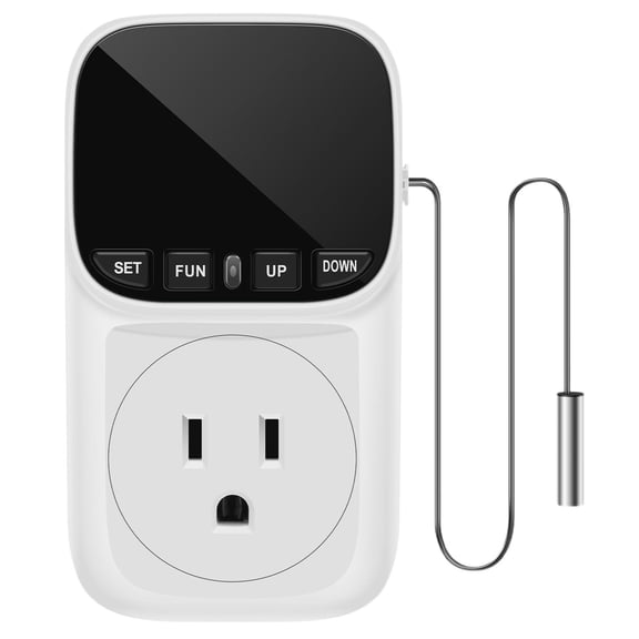 Hot Sale!Oimcto Plug Temperature Controller Thermostat Heating Mode Timer Socket for Home Warming Boxes Backlit American Temperature Socket Countdown Temperature Controller