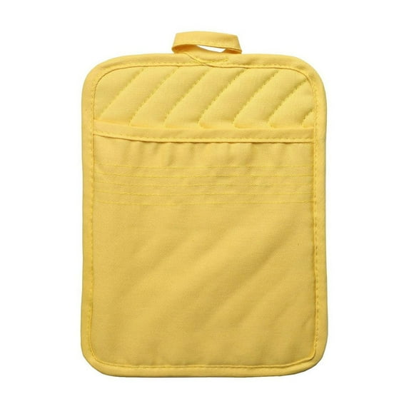 Hot Sale!! Oven Pot Holder With Pocket Cotton Heat Resistant Coaster Potholder Kitchen Hot Pad Oven Mitts for Cooking Square