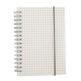 thumbnail image 1 of Transparent Frosted Coil Notebook Book Grid Blank Horizontal Dot Matrix Notebook (A6 Grid),Transparent Frosted Cover Coil Blank Line Lattice Journal Diary Notebook,Writing Notebooks & Sketch Books, 1 of 2