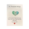 thumbnail image 1 of Hot Sale!Pocket Hug Heart with Greeting Cards Ittle Heart Pocket Hug Carry Heartwarming Message to Hug Whoever Needs Cute Decorations Gift for Birthday Valentines Thanksgiving(Green)By Toyeng, 1 of 6