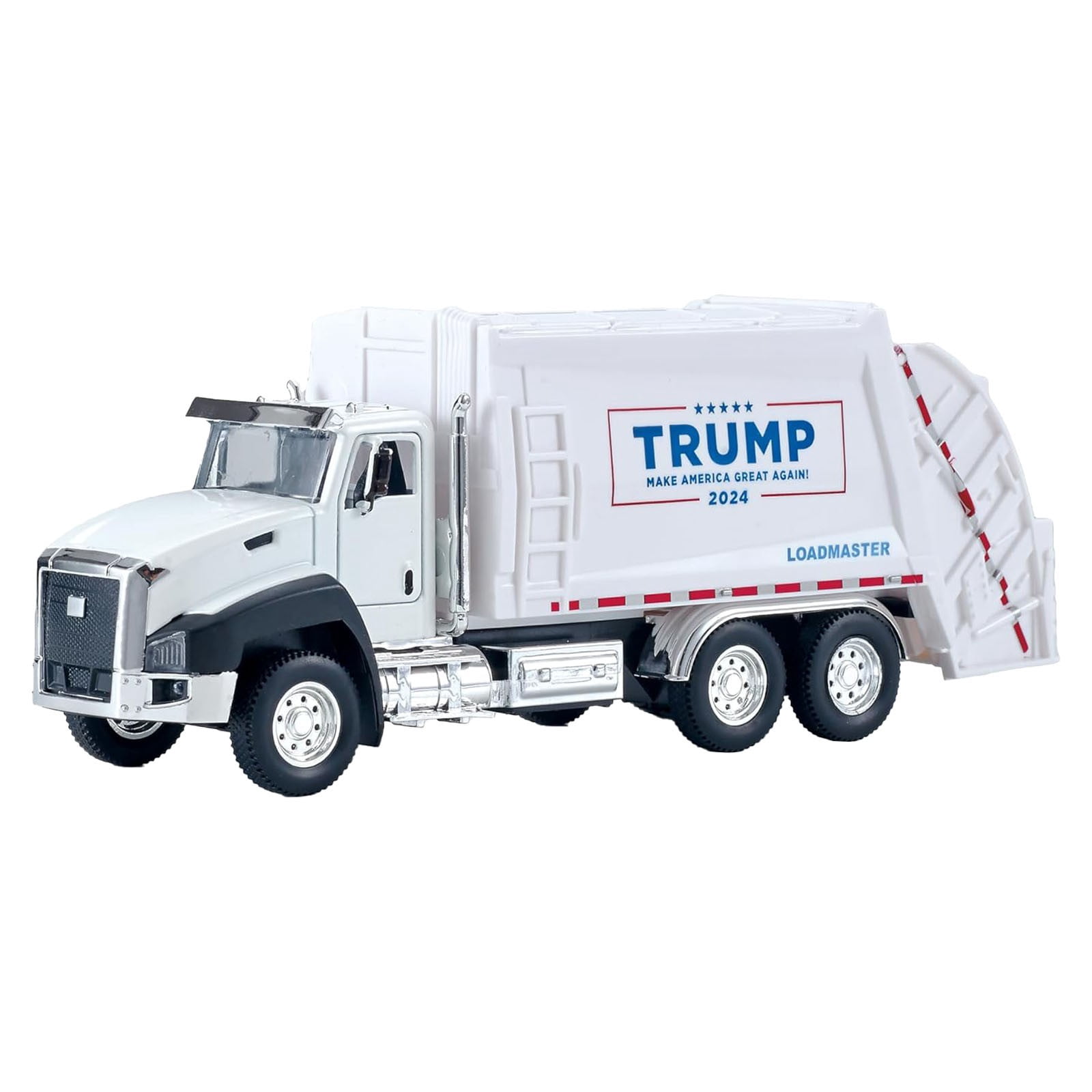 MTH RailKing Donald J. Trump Die-Cast Garbage Truck 1:50 Scale O Gauge With Lights & Sounds - Model 30-50119
