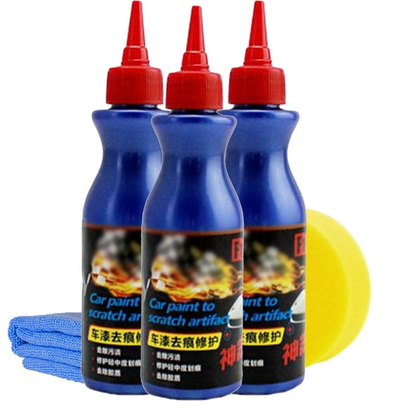 Hot Sale!Scratch Wax For Car 2025 NEW Car Scratch Remover Kit For Vehicles | 3.5 Oz Kit With Wipe & Sponge 100ml,Durable & Ecofriendly Home Essentials