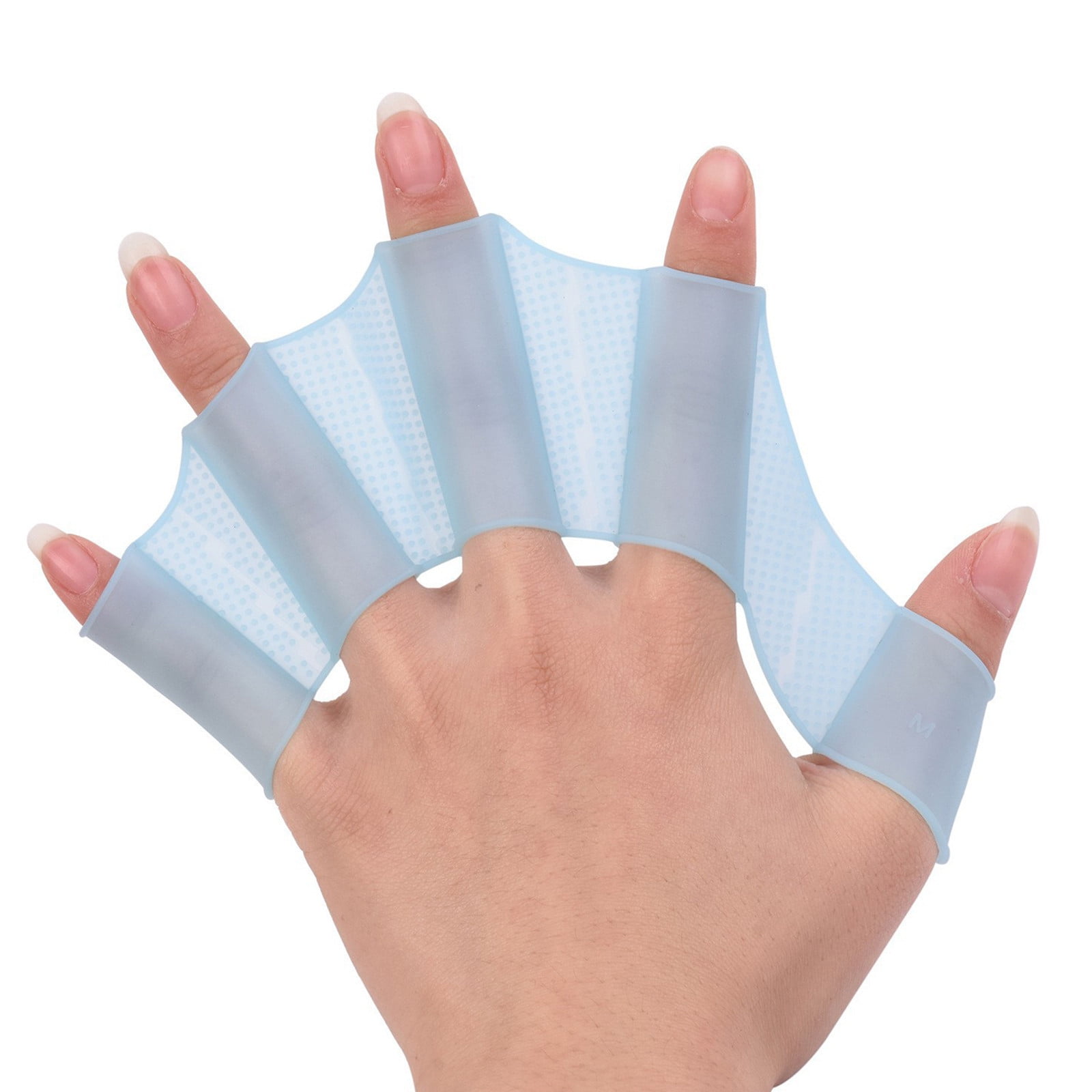 Hot Sale! Silicone Hand Swimming Fins Flippers Swim Finger bed