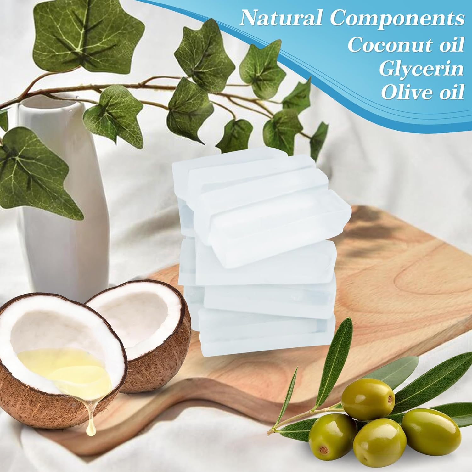 Hot Sale! Soap Making Supplies -DIY- Soap Base For Soap Making - Melt And Pour Soap Base - Clear Glycerin Soap Base - Homemade Soap Supplies for Children And Family 1Pack