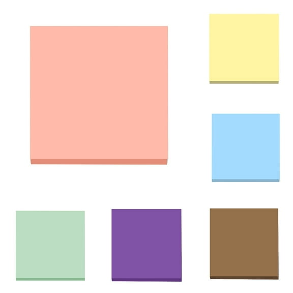 Hot Sale! Sticky Notes*100 Pieces/1 Book, 3X3 Removable Super Sticky Notes Light Pink 3*3 Feet Tearable and Super Sticky Notes, Bright Colors 100 Sheets, Plertrvy (A01014)
