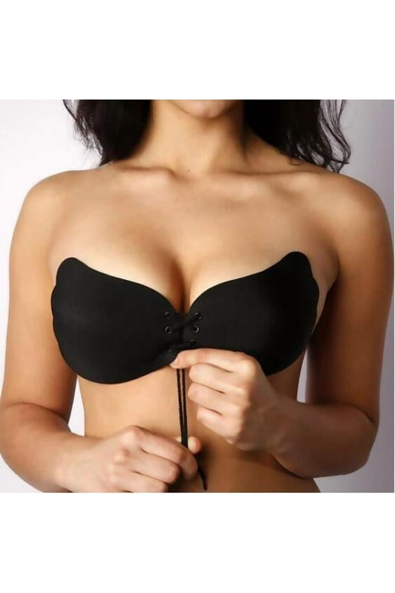 Hot Sale Strapless Bra Adhesive Sticky Push Up Bras For Women Rabbit Brassiere Lingerie,Self-Adhesive Silicone Strapless Bandage Bra Front Closure Invisible Sexy Push Up Bras Women Intimates underwear