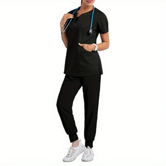 Hot Sale Summer Short Sleeve Hospital Beauty Salon Doctor Nursing Uniform Nurse Medical Uniforms Casual Pharmacy Working Medical Accessories
