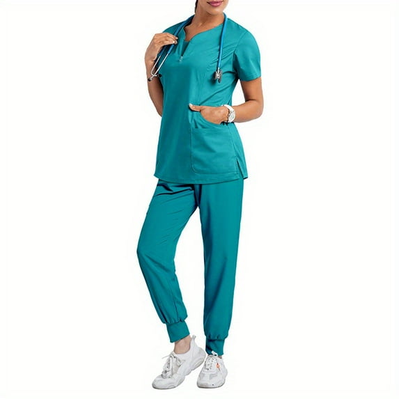 Hot Sale Summer Short Sleeve Hospital Beauty Salon Doctor Nursing Uniform Nurse Medical Uniforms Casual Pharmacy Working Medical Accessories