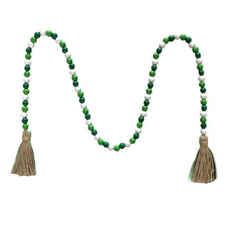 Wooden Bead Garland With Tassels (4 colours) – FORT home supply co.