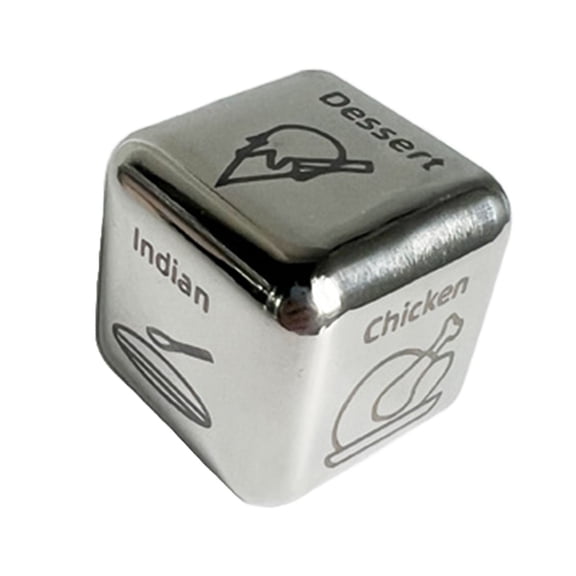 Hot Sale!Valentines Day Date Night Gifts for Couples Food Decision Dice Decider 11th Anniversary Steel Gifts for Husband Wife Boyfriend Girlfriend Women Men Him Gifts Coworker Colleague
