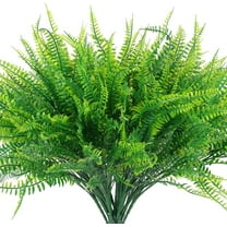 Hot Sale!Veeogra Artificial Plants Fern Bush Plant Shrubs Artificial Fern Plants Greenery Bushes Flower for House Garden Indoor Outdoor Decor,Green