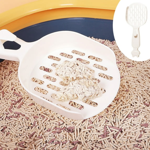 Hot Sale, Vsgery Pet Litter Shovel, Cat Poop Removal, Sand Cleaning, Litter Filtering, Excrement Shovel, Cat Waste Cleaning Tool|Plastic,White