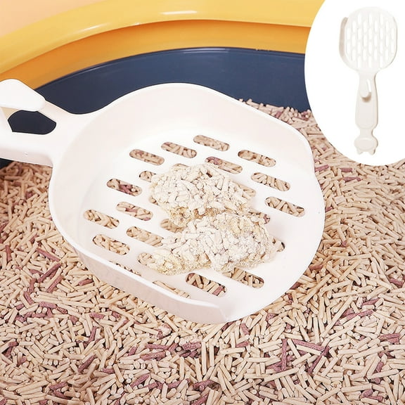 Hot Sale, Vsgery Pet Litter Shovel, Cat Poop Removal, Sand Cleaning, Litter Filtering, Excrement Shovel, Cat Waste Cleaning Tool|Plastic,White