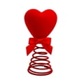 thumbnail image 1 of Hot Sale WUYVCG Velvet Valentine Day Tree Topper Heart Shape Tree Topper Heart Decorations for Valentine's Day Wedding Holiday Ornament Home Indoor Decor (Red), 1 of 5