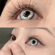 ZWENER Hot Sale! White Eye Series White Cracked Cóntāct Lenses Colored Cóntāct Lenses Halloween Cóntāct Colored Halloween Masquerade Women's Makeup a Ccessories Bests Gift 8ml