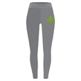 thumbnail image 1 of Hot Sale!! Women's St. Patrick's Day Shamrock Leggings 3D Printed Irish Green Clover Leaves High Waist Stretchy Soft Yoga Pants Women's Leggings Irish Irish Sports Leggings with Soft and Slim Butt, 1 of 3