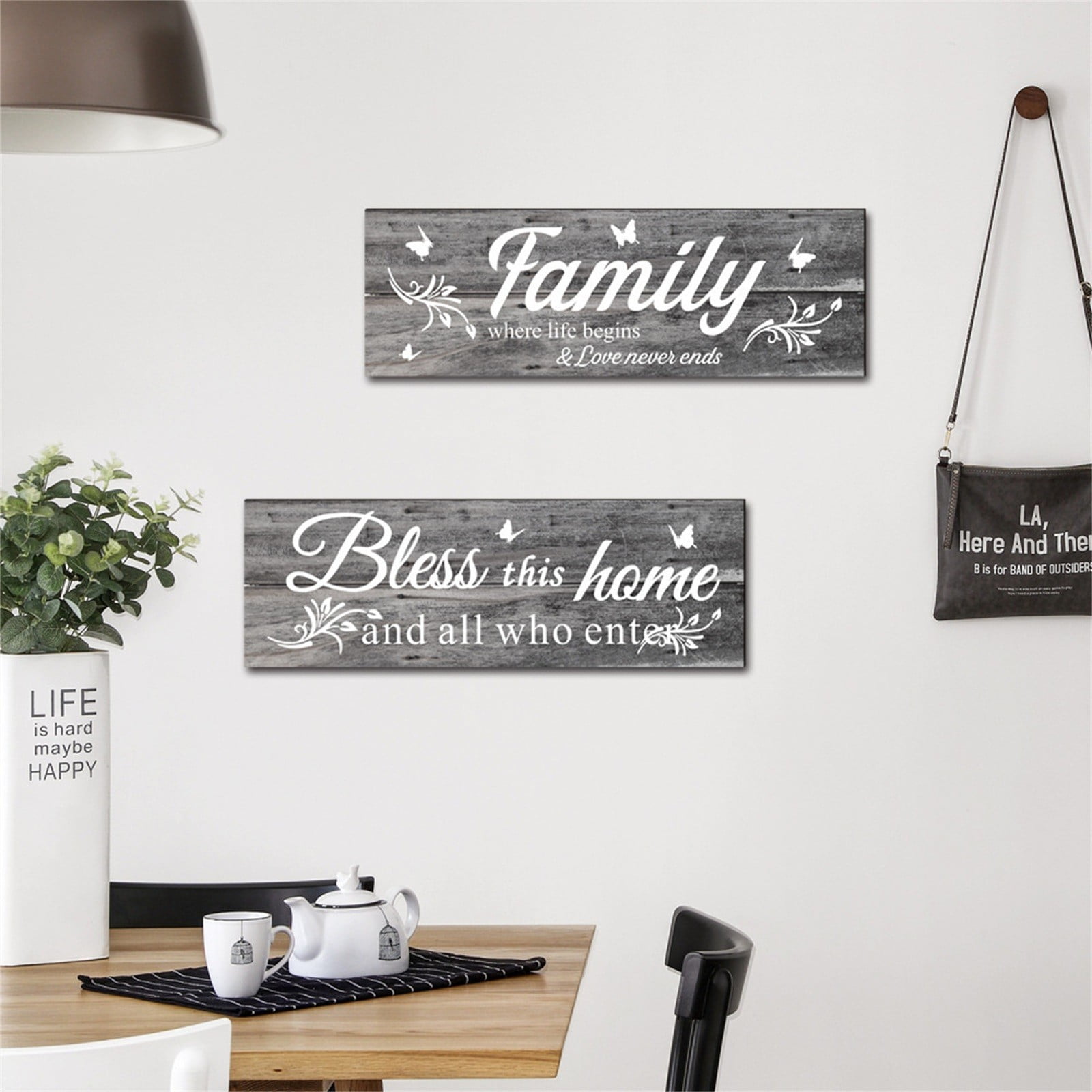 Hot Sale! Wooden Signs This Home Family Wall Art Decor For Bedroom
