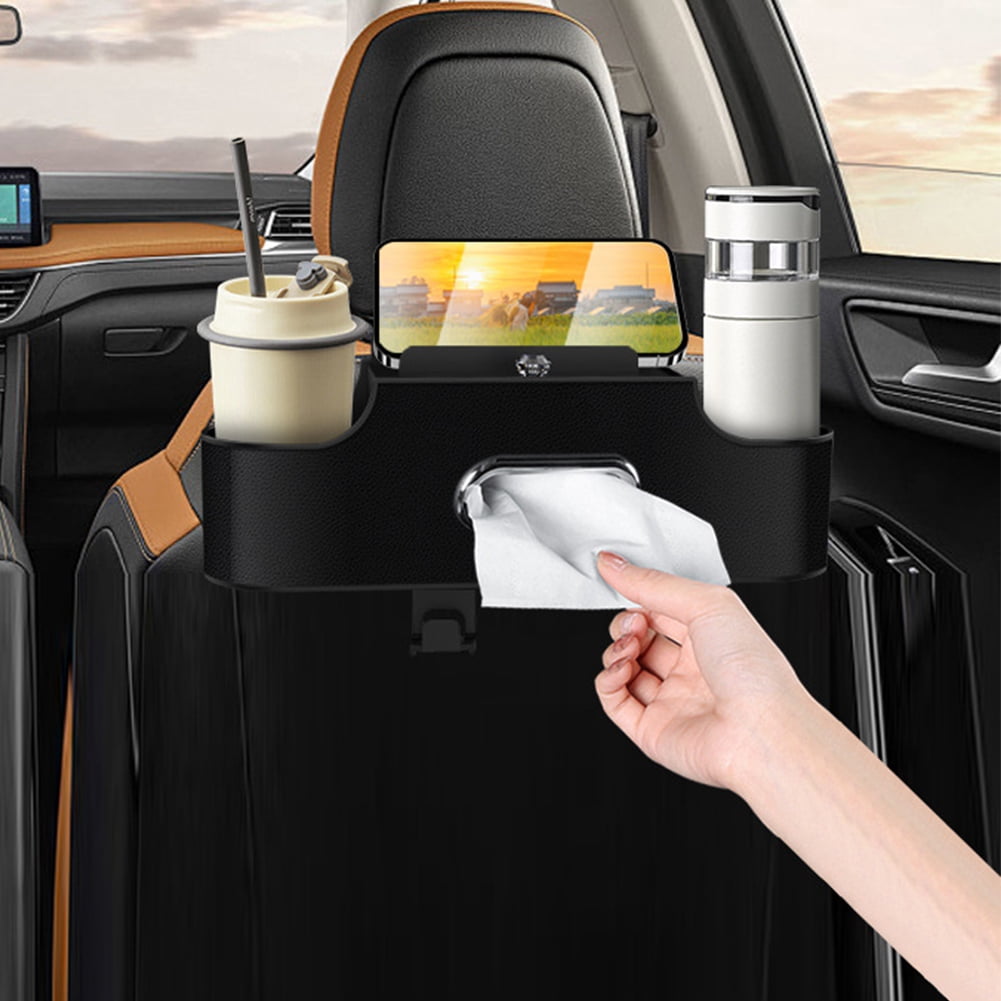 Hot Sale! Yiaieng 4-In-1 Car Seat Back Storage Bag with Tissue Cup ...