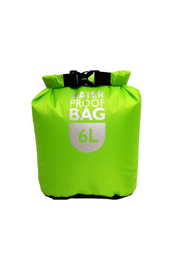 Hot Sale!npkgvia 1 X Dry Bag 6L/12L/24L Lightweight Dry Sack for Beach Fishing Kayaking Boating Hiking Camping,Green