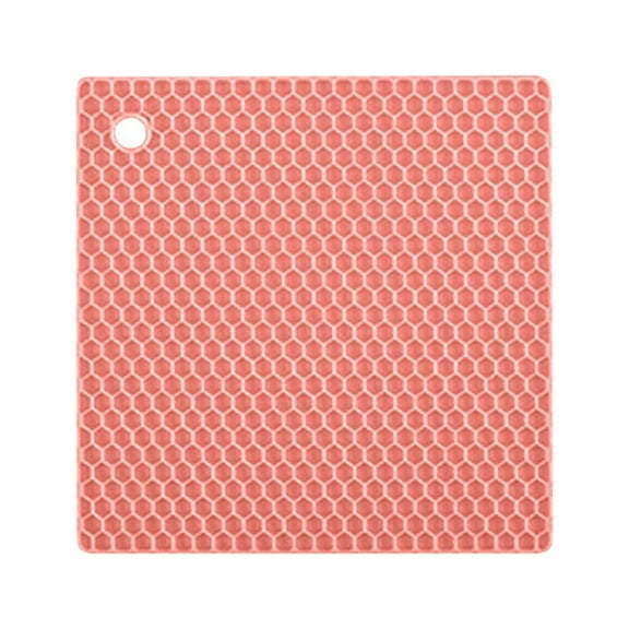 Hot Sale!npkgvia Placemats,Table Mats,Trivet Pot Mat for Countertop Trivest Pads Heat Table Placemats 4 Pack Size:7.5x7.5 Inch Shape:Square,Kitchen Gadgets,Red