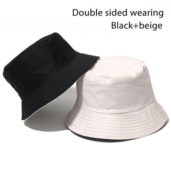 Hot Sales Under $5 Beige Fishing Cap GIJNRIUIUA Double Wearing Fisherman Hat Male Korean Version Casual Pot Hat Female Solid Color Light Plate Visor Hat Couple Hat Summer Hats