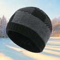 thumbnail image 1 of Hot Sales Under $5 Black Winter Hat GIJNRIUIUA Winter Fleece Warm Hat Plaid Knitted Hat Beanie Hat for Men & Women Ear Hat Thickened Outdoor Hat Muslim Hijab Cap, 1 of 4