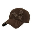 thumbnail image 1 of Hot Sales Under $5 Multicolor Baseball Hat GIJNRIUIUA Distressed Baseball Cap Dad Hats for Men Women Washed Cotton Trucker Hat Adjustable Profile Caps Baseball Hat, 1 of 2