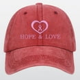 thumbnail image 1 of Hot Sales Under $5 Red Baseball Caps GIJNRIUIUA Breast Cancer Hats for Women Embroidered Adjustable Breast Cancer Awareness Hat Breast Cancer for Woman Golf Hats, 1 of 4