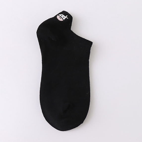 Hot Sales CNJKEHIUV Under $3 Womens Fuzzy Breathable Cute Cat Pattern Ankle Bootie Socks Ankle Socks I One Size