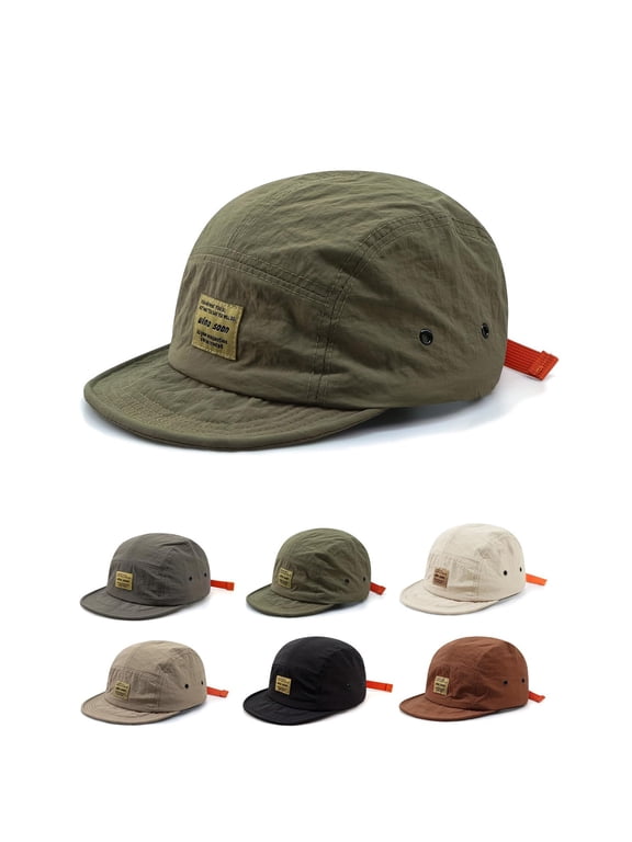 Hot Sales CNJKEHIUV Under $4 Japanese Streetwear Snapback Cap Breathable Tongue Hat 5 Panel Flat Brim Hats Green One Size