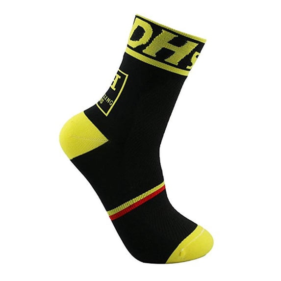 Hot Sales CNJKEHIUV Under $4 Unisex Outdoor Socks, Sweat Wicking Anti-Slip Athletic Support Socks Black One Size 1 Pair