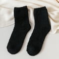 thumbnail image 1 of Hot Sales CNJKEHIUV Under $5 Women's Thick Warm Coral Fleece Floor Socks, Solid Color Cozy Plush House Crew Socks D One Size 1 Pair, 1 of 2
