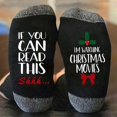 thumbnail image 1 of Hot Sales Cute Ankle Crew Socks Under $2 GIJNRIUIUA Grey Crew Socks Christmas Socks with Design Featuring Alphabet and Snowman Prints Mid Calf Length and Made of Cotton Ankle Socks, 1 of 3