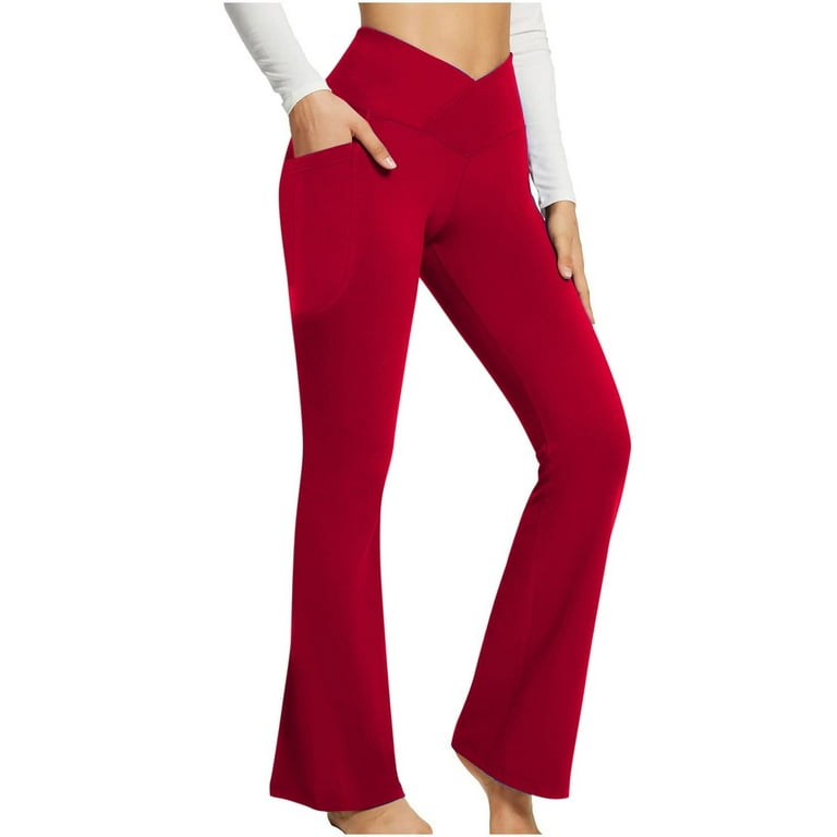 Hot Sales! Flare Leggings, Yoga Pants with Pockets for Women, Bell