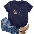 thumbnail image 1 of Hot Sales! Graphic Tees T Shirts for Women Graphic T Shirts for Women Cute Crop Tops for Teen Girls Camisetas De Mujer De Moda Cute Summer Clothes for Teen Girls Preppy Clothes Teen Girl Ye-Navy, 1 of 5