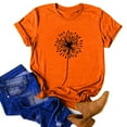 thumbnail image 1 of Hot Sales! Graphic Tees for Women Resort Wear for Women 2023 Girl Stuff Orange Graphic Tees for Women Aesthetic Clothes for Teen Girls Preppy Clothes Teen Girl Playeras De Mujer Ya-Orange, 1 of 3
