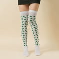 thumbnail image 1 of Hot Sales Knee High Socks Under $2 GIJNRIUIUA Multicolor Knee-High Socks Women Girls Fashion Irish St. Festive Stripe Middle Tube Socks Stockings Leg Warmers, 1 of 3