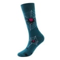 thumbnail image 1 of Hot Sales Knee High Stockings Under $2 GIJNRIUIUA Halloween Socks Fuzzy Socks Novelty Halloween Pumpkin Bat Socks Long Cotton Socks Fall Stocking Happy Halloween Gifts for Adult Men Women, 1 of 2