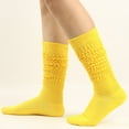thumbnail image 1 of Hot Sales Long Socks for Women Under $2 GIJNRIUIUA Yellow Knee-High Socks Winter Womens Long Socks Heap Heap Socks Thigh High Socks Over the Knee Socks Festival Leg Warmers, 1 of 4