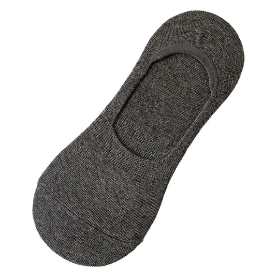 Hot Sales Non Slip Low Cut Liner Thin Invisible Socks Under $2 GIJNRIUIUA Dark Gray No-Show Socks Women's Combed Cotton Socks Summer Solid Color U Shaped Silicone Anti Slip Socks No-Show Socks