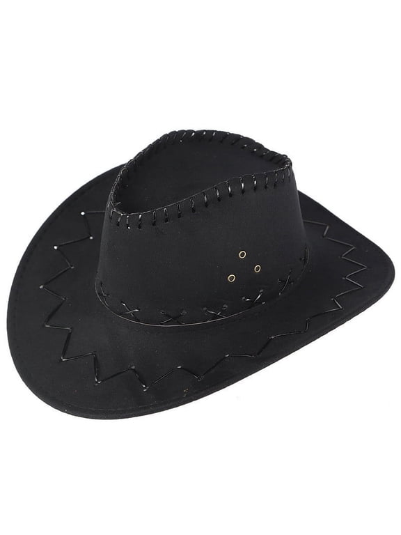 Hot Sales Under $5 Black Western Cap Wide Brim Sunhat GIJNRIUIUA Hat Cap Grassland Unisex Sunshade Hat Mongolian Cowboy Adult Caps Sun Hats
