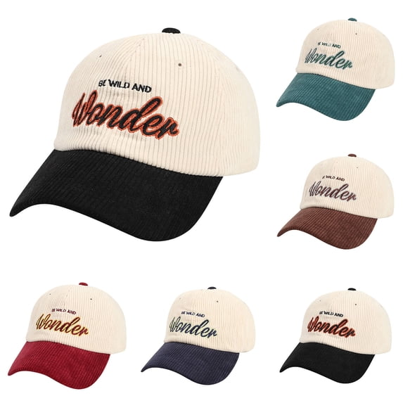 Hot Sales Under $5 Green Classics Retro Trucker Cap GIJNRIUIUA Corduroy Baseball Cap Hat Casual Prep Fashion Stylish Hats